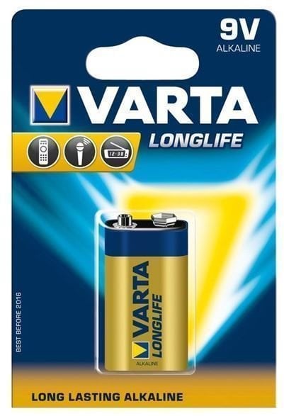 9V батерия Varta 9V батерия 6F22 Longlife
