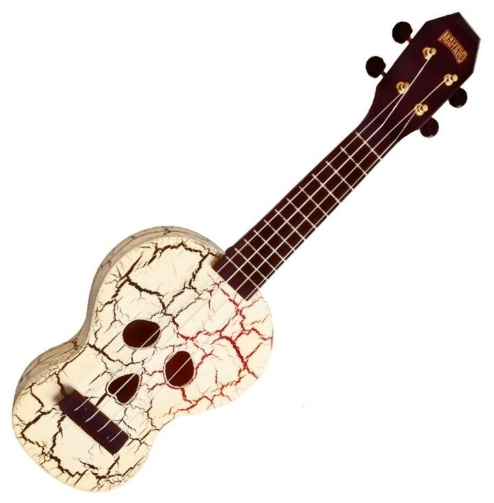 Sopránové ukulele Mahalo Soprano Ukulele Skull White