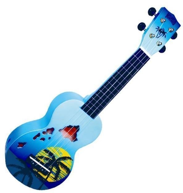 Mahalo Hawaii Sopránové ukulele Hawaii Blue Burst