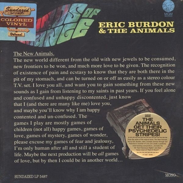 LP Eric Burdon and The Animals - Winds Of Change (Blue Coloured) (180g)
