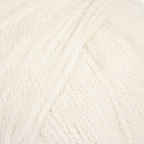Knitting Yarn Drops Sky Uni Colour 01 White Knitting Yarn