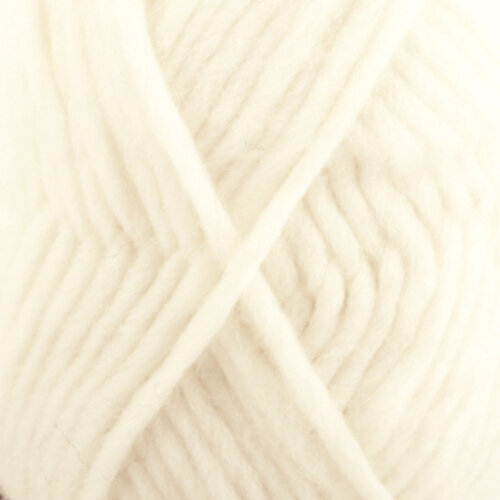 Knitting Yarn Drops Snow Uni Colour 01 Off White