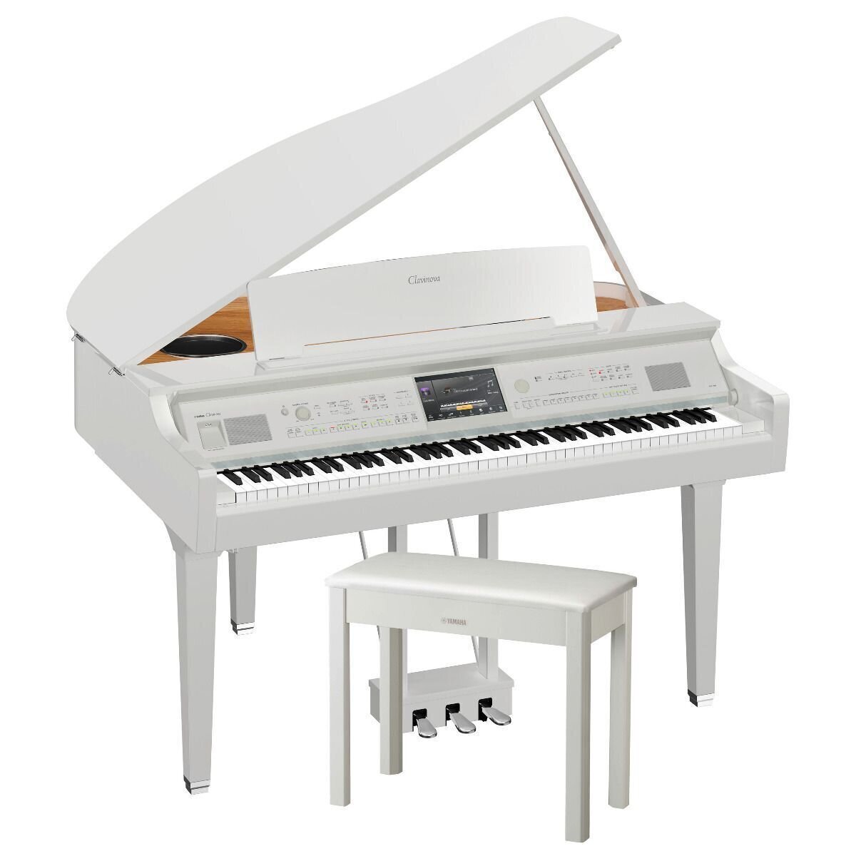 Piano numérique Yamaha CVP 809GP Polished White Piano numérique