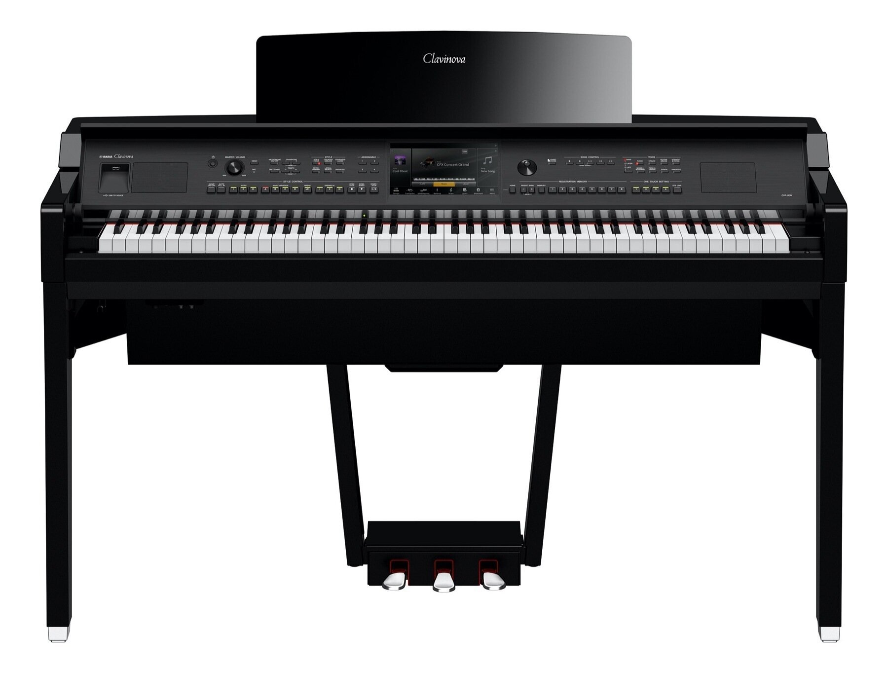 Piano numérique Yamaha CVP 809 Polished Ebony Piano numérique