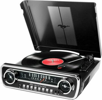 Retro gramofon ION Mustang LP Czarny - 1