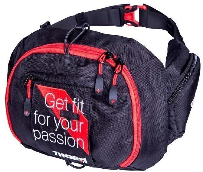 Kolesarska torba, nahrbtnik Thorn FIT Waist Bag Travel Black/Red Torba za okoli pasu