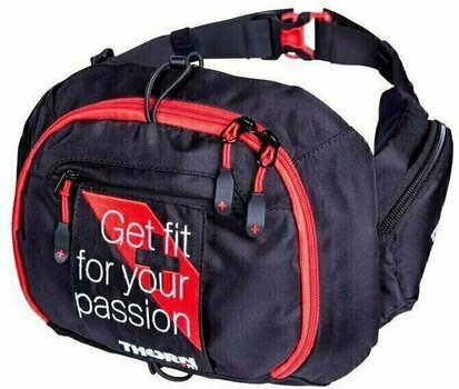 Sac à dos de cyclisme et accessoires Thorn FIT Waist Bag Travel Black/Red Sac banane - 1