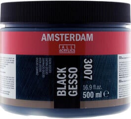 Pintura de fondo Amsterdam Gesso 3007 Medium Black 500 ml 1 ud.