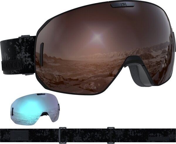 Occhiali da sci Salomon S/Max Access Black/Solar Mirror Occhiali da sci