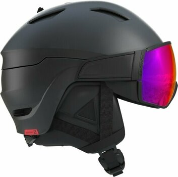 Lyžařská helma Salomon Driver Black/Red Accent/Solar M (56-59 cm) Lyžařská helma - 1