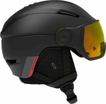 Ski Helmet Salomon Pioneer Visor Photo Black/Red M (56-59 cm) Ski Helmet - 1