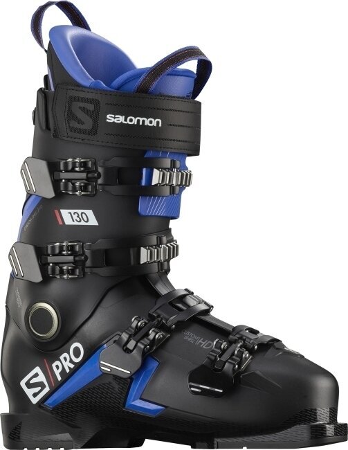 Обувки за ски спускане Salomon S/PRO Black/Race Blue/Red 28/28,5 Обувки за ски спускане