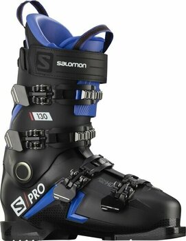 Alpine skistøvler Salomon S/PRO Black/Race Blue/Red 28/28,5 Alpine skistøvler - 1
