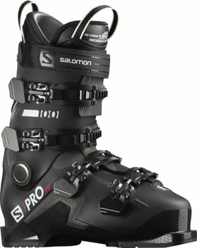 Обувки за ски спускане Salomon S/PRO Black/Belluga/Red 28/28,5 Обувки за ски спускане - 1