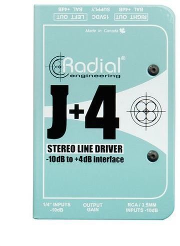 Zvočni procesor Radial J+4 Stereo Line Driver