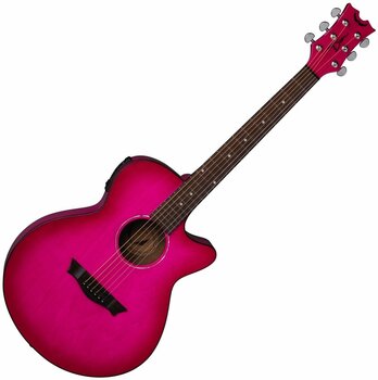 Jumbo Elektro-Akustikgitarren Dean Guitars AXS Performer A/E - Pink Burst - 1