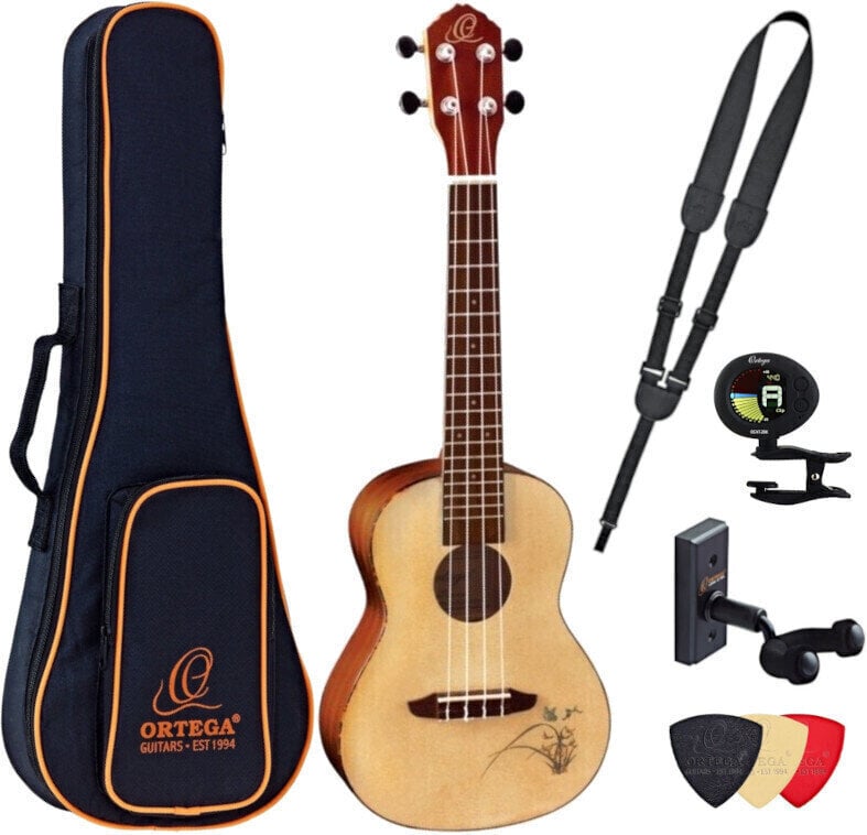 Koncert ukulele Ortega RU5 Deluxe SET Koncert ukulele Natural