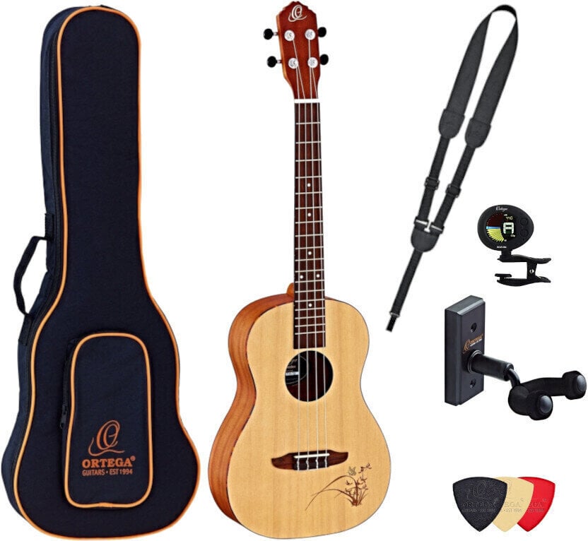 Barytonové ukulele Ortega RU5-BA Deluxe SET Barytonové ukulele Natural