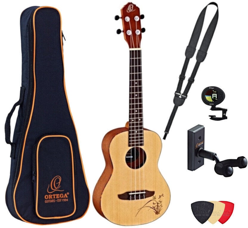 Tenorové ukulele Ortega RU5-TE Deluxe SET Tenorové ukulele Natural