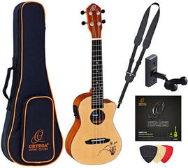 Concert Ukulele Ortega RU5CE Deluxe SET Natural Concert Ukulele