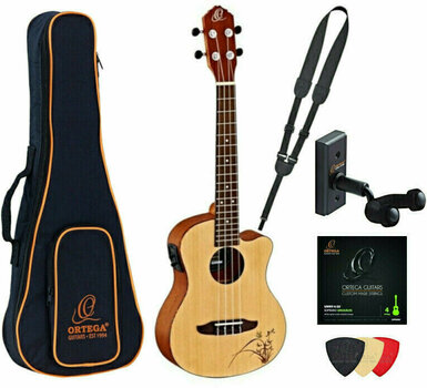 Soprano ukulele Ortega RU5CE-SO Deluxe SET Soprano ukulele Natural - 1