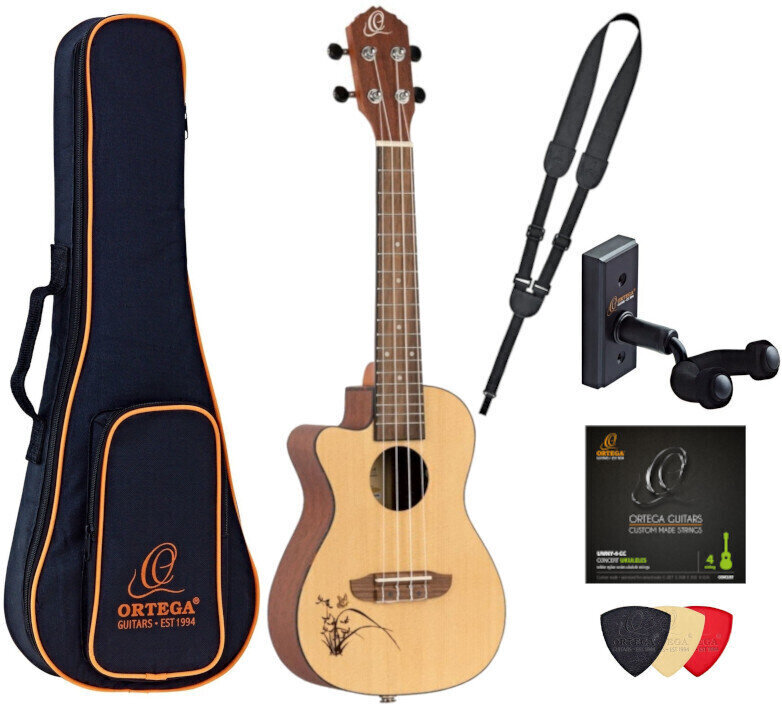 Koncertní ukulele Ortega RU5CE-L Deluxe SET Koncertní ukulele Natural