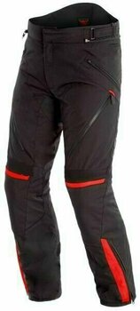 Textile Pants Dainese Tempest 2 D-Dry Black/Tour Red 50 Regular Textile Pants - 1