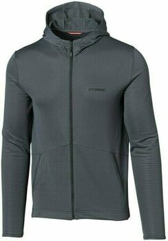 Camiseta de esquí / Sudadera con capucha Atomic Alps FZ Hoodie Grey L Sudadera - 1
