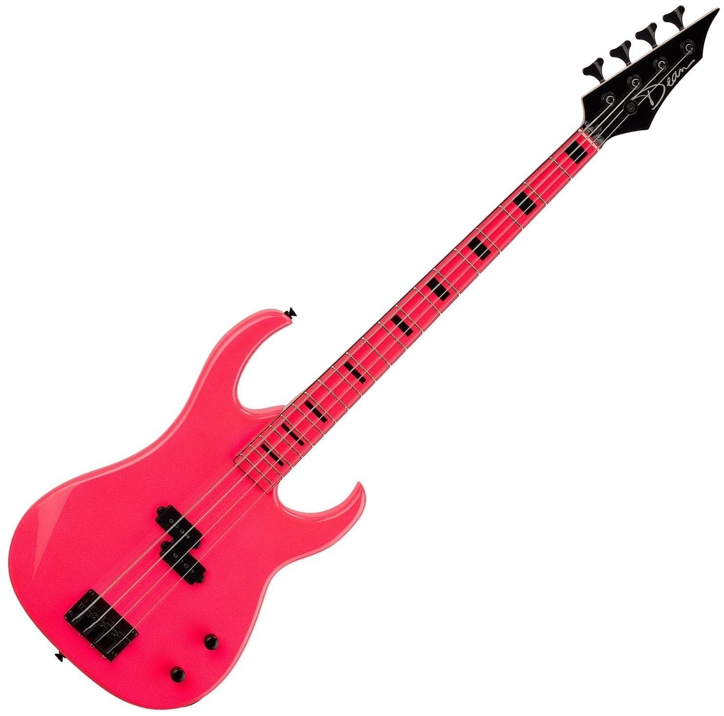 Basse électrique Dean Guitars Custom Zone Bass Fluorescent Pink