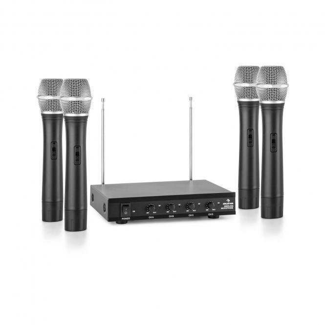 Set Microfoni Palmari Wireless Auna VHF-4-H