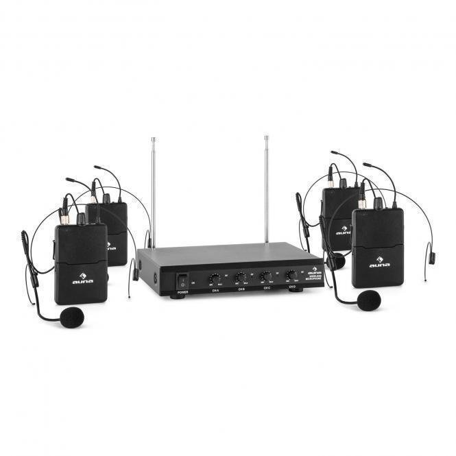 Naglavni brezžični sistem Auna VHF-4-HS
