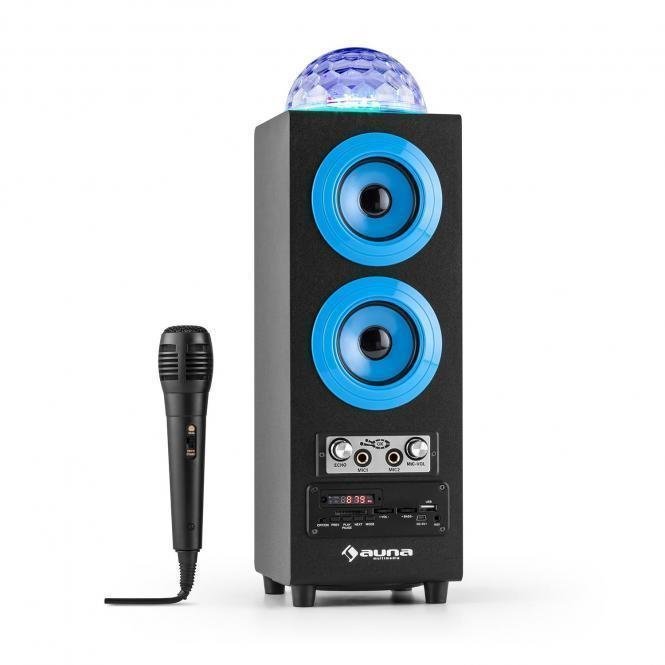 Karaoke-systeem Auna DiscoStar Blue