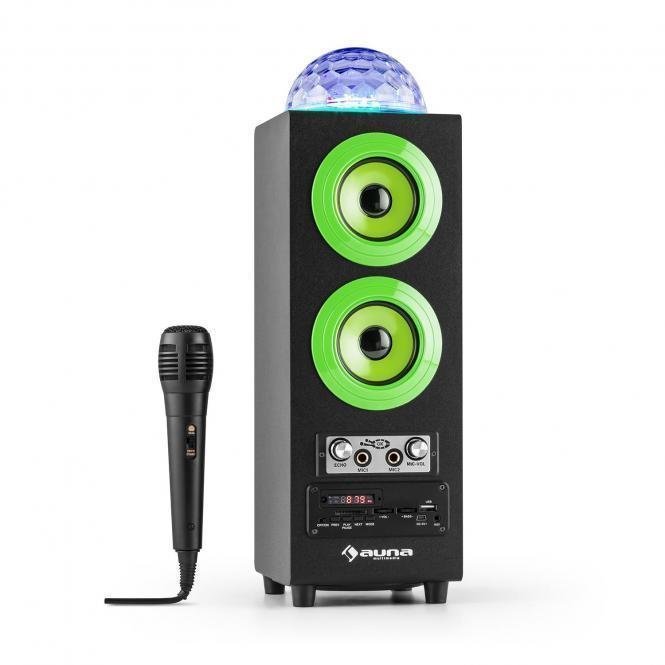 Karaoke systém Auna DiscoStar Green