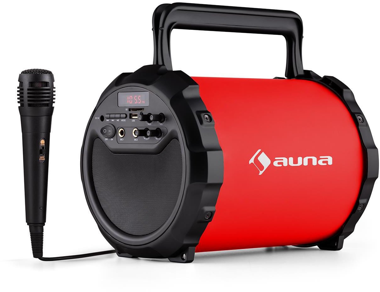 Portable Lautsprecher Auna DR. Bang! Red