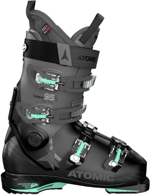 Обувки за ски спускане Atomic Hawx Ultra W Black/Anthracite/Mint 25/25,5 Обувки за ски спускане