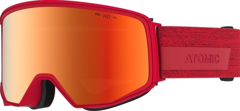 Óculos de esqui Atomic Four Q HD Red/Red HD Óculos de esqui