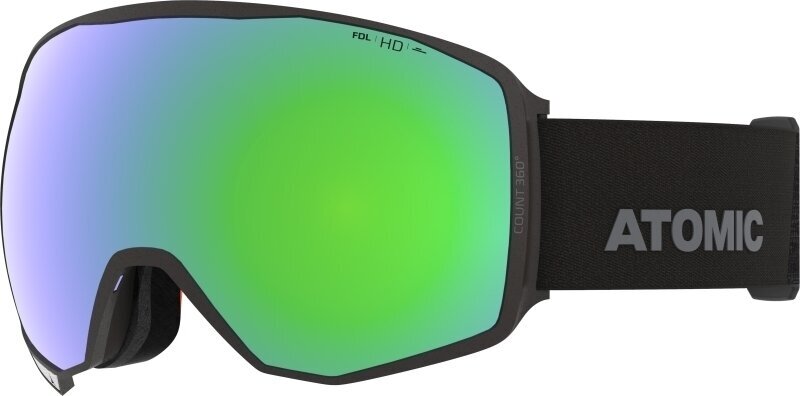 Síszemüvegek Atomic Count 360° HD Black/Green HD Síszemüvegek