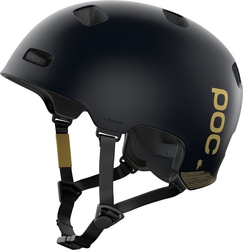 Cyklistická helma POC Crane MIPS Fabio Uranium Black Mat/Gold 51-54 Cyklistická helma