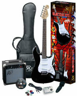 Speciel akustisk-elektrisk guitar SX EG1K Black - 1