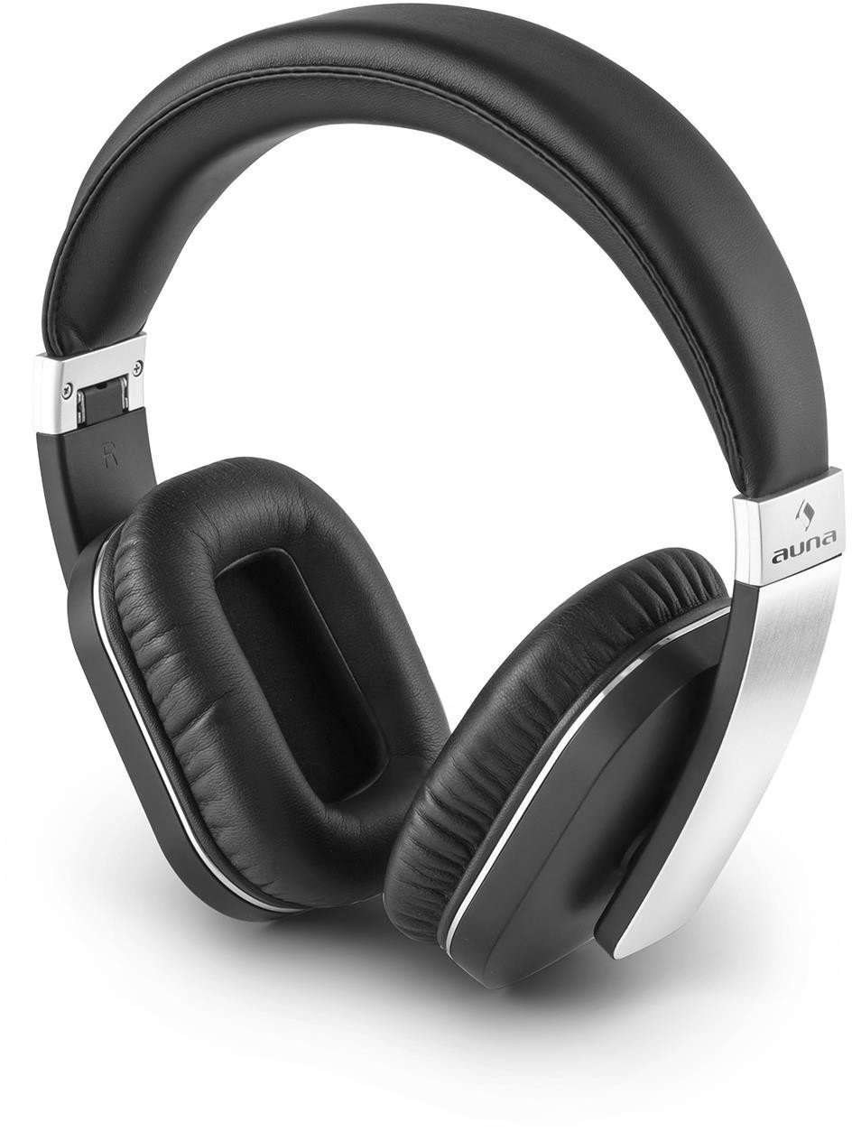 Wireless On-ear headphones Auna Elegance Black