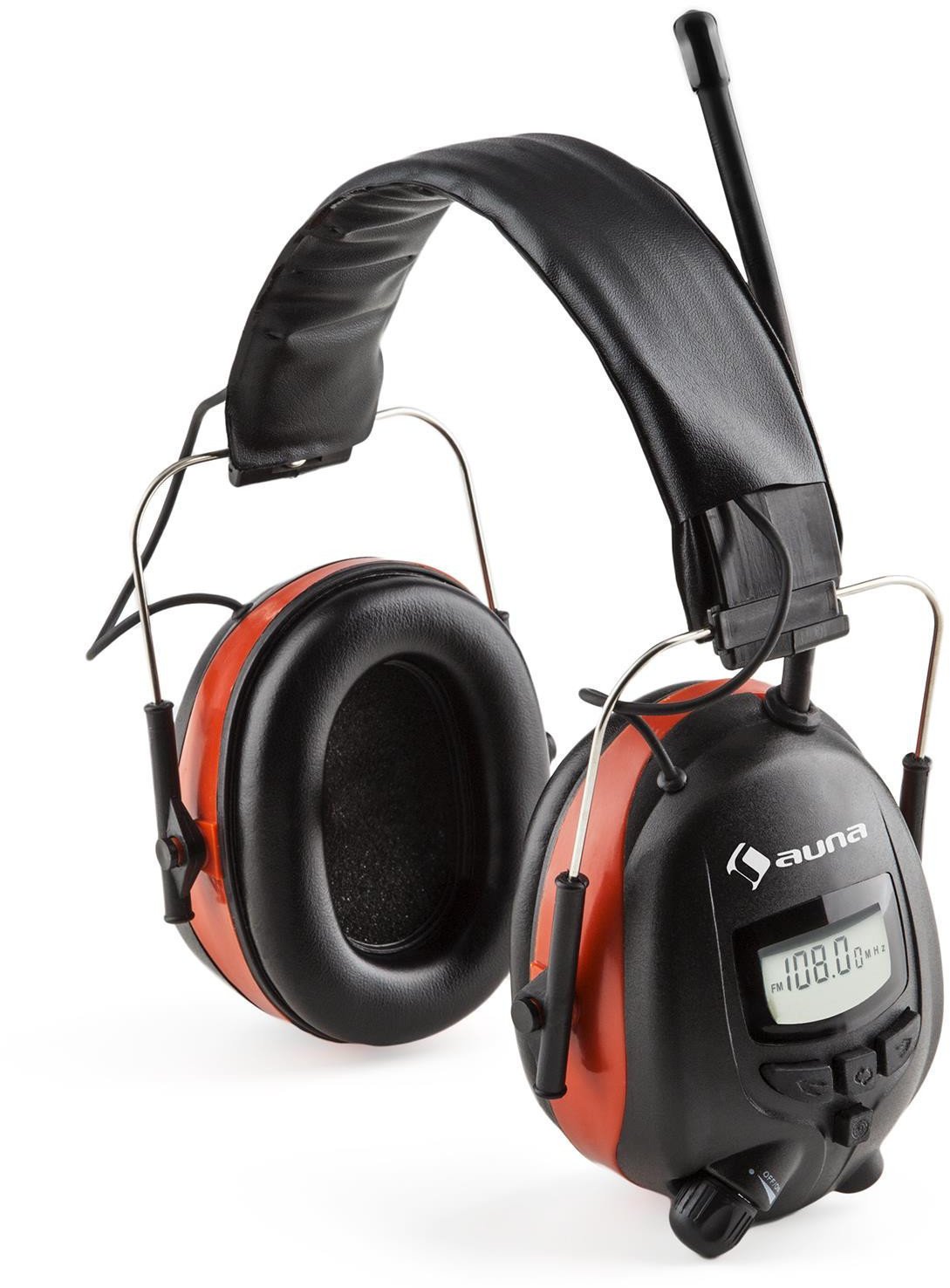 Wireless On-ear headphones Auna Jackhammer Red