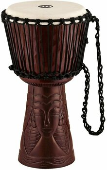 Djembe Meinl PROADJ4-M Professional African Djembe Natural/Carved Face - 1