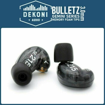 Βύσματα για ακουστικά Dekoni Audio ETZ-GEMINI-SM Βύσματα για ακουστικά Black - 1