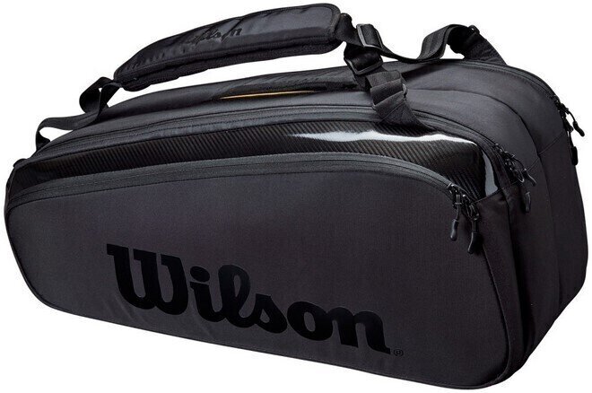 Tenisová taška Wilson Super Tour 9 Black Tenisová taška