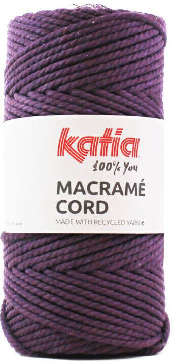 Cord Katia Macrame Cord 5 mm 109 Aubergine