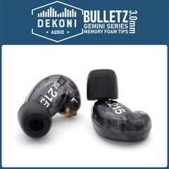 Priključki za slušalke Dekoni Audio Single-GEMINI-MED Black Priključki za slušalke