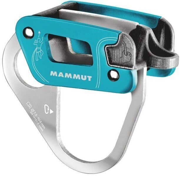 Safety Gear for Climbing Mammut Bionic Alpine Belay/Rappel Device Aqua/Graphite