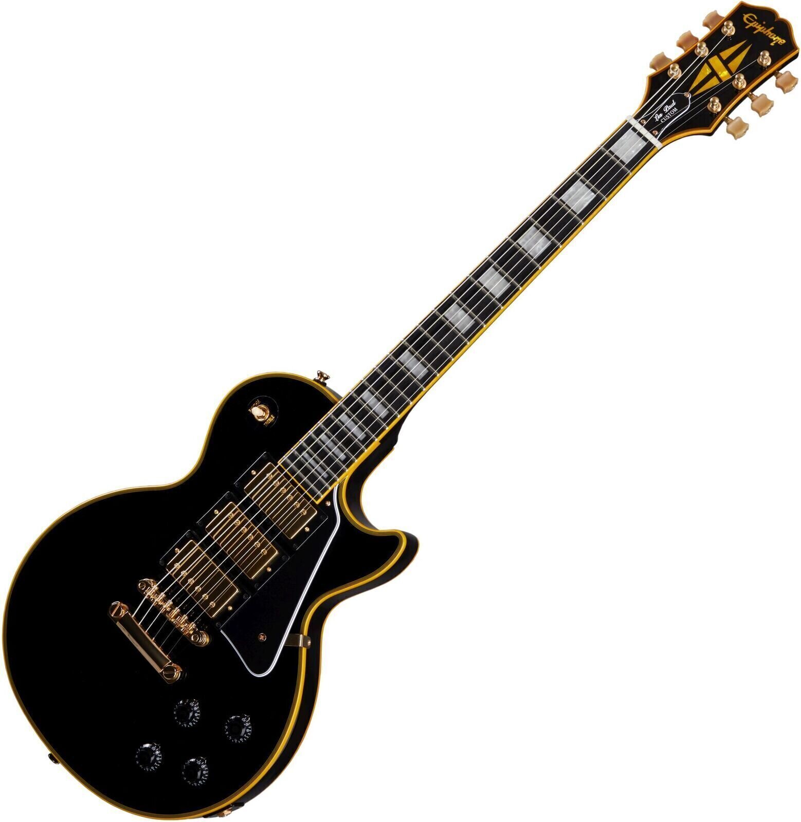 E-Gitarre Epiphone Joe Bonamassa Black Beauty Les Paul Custom Schwarz