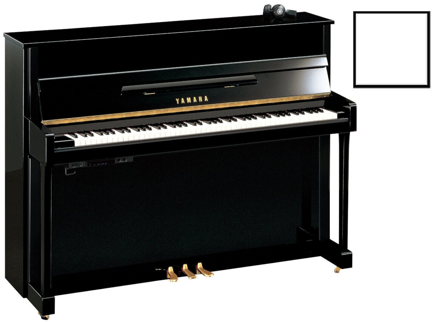 Pian Yamaha B2 SC2 Silent Piano Alb Lustruit