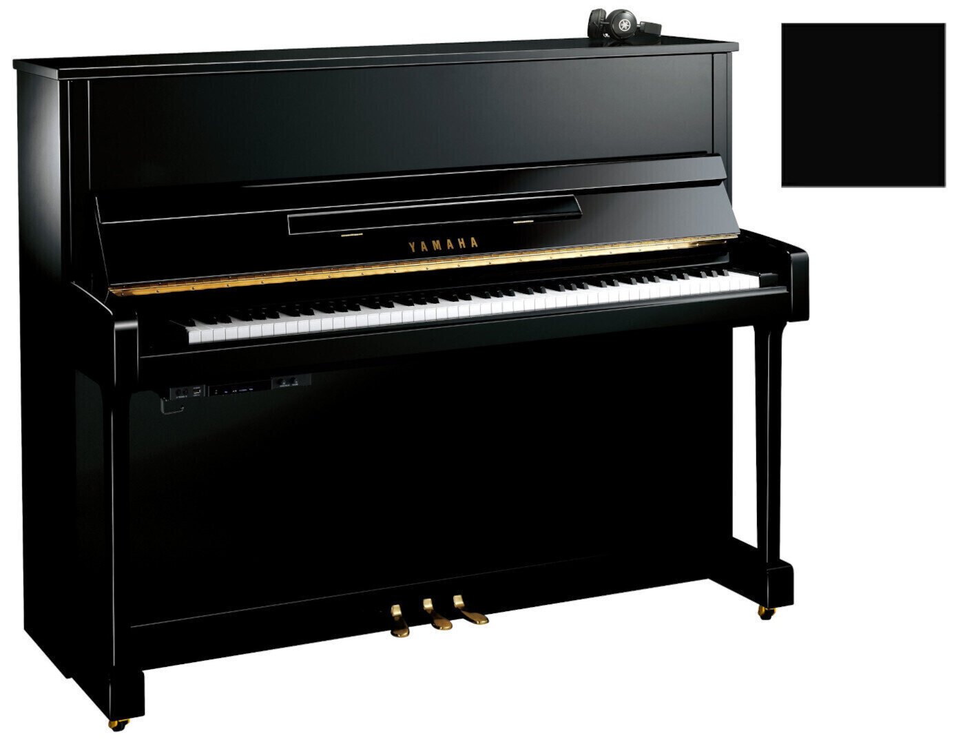 Piano Yamaha B3 SC2 Silent Piano Polished Ebony with Chrome